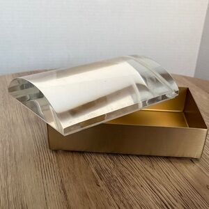 Chic Gold and Clear Acent/ Storage Box